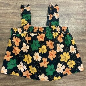 Who What Wear colorful floral flowy tank size large